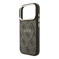 Guess Guess iPhone 18 Pro/iPhone 17 Pro Hartschalenhülle MagSafe PU 4G-Prägung Klassisches Logo - Braun