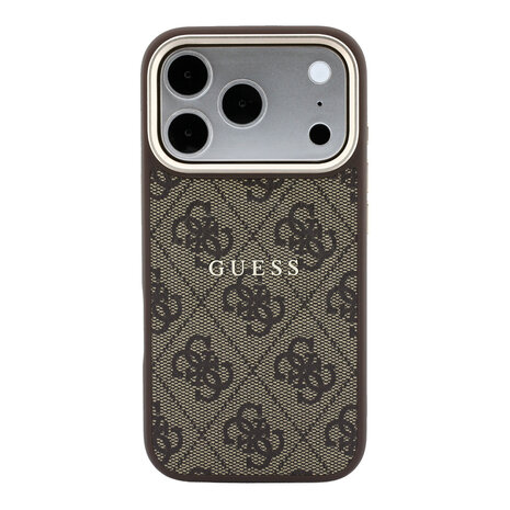 Guess Guess iPhone 18 Pro Max Back cover case - HC Magsafe EMBossed 4G PU With Classic - Brown Guess Guess iPhone 18 Pro Max Back cover case - HC Magsafe EMBossed 4G PU With Classic - Brown