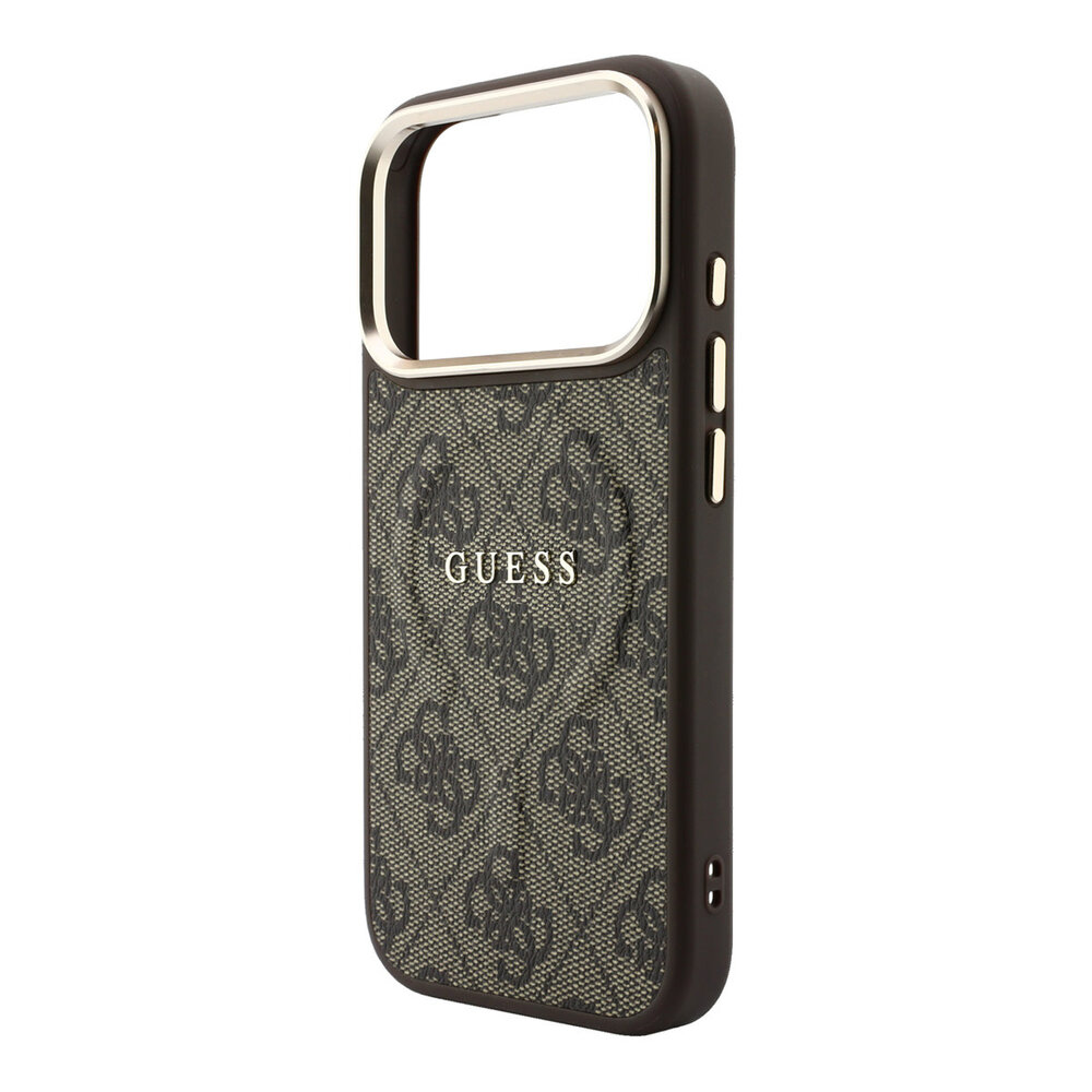 Guess Guess iPhone 18 Pro Max Back cover case - HC Magsafe EMBossed 4G PU With Classic - Brown Guess Guess iPhone 18 Pro Max Back cover case - HC Magsafe EMBossed 4G PU With Classic - Brown