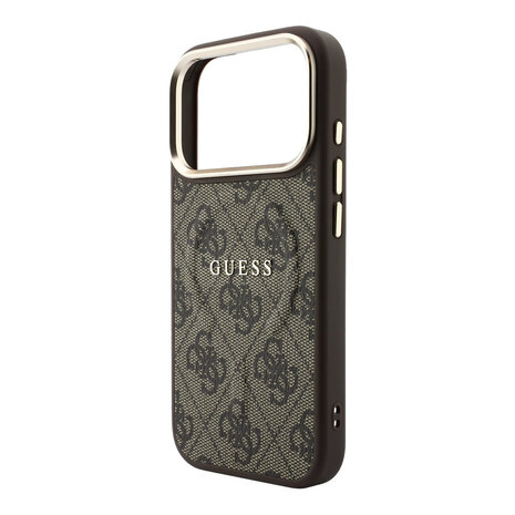 Guess Guess iPhone 18 Pro Max Back cover case - HC Magsafe EMBossed 4G PU With Classic - Brown Guess Guess iPhone 18 Pro Max Back cover case - HC Magsafe EMBossed 4G PU With Classic - Brown