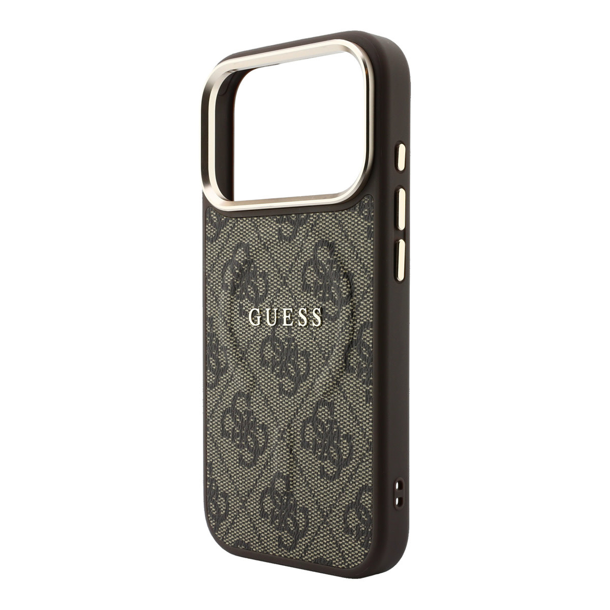 Guess Guess iPhone 18 Pro Max Backcover hoesje - HC Magsafe EMBossed 4G PU With Classic - Bruin, foto 6 van 6