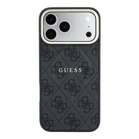 Guess Guess iPhone 18 Pro Back cover case - HC Magsafe EMBossed 4G PU With Classic - Black Guess Guess iPhone 18 Pro Back cover case - HC Magsafe EMBossed 4G PU With Classic - Black