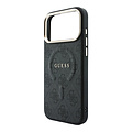Guess Guess iPhone 18 Pro/iPhone 17 Pro Hartschalenhülle MagSafe PU 4G-Prägung Klassisches Logo - Schwarz