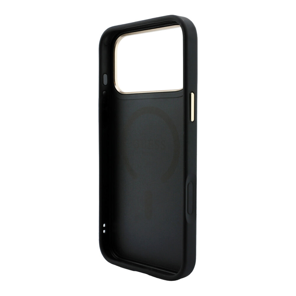 Guess Guess iPhone 18 Pro Back cover case - HC Magsafe EMBossed 4G PU With Classic - Black Guess Guess iPhone 18 Pro Back cover case - HC Magsafe EMBossed 4G PU With Classic - Black
