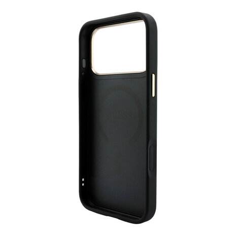 Guess Guess iPhone 18 Pro Back cover case - HC Magsafe EMBossed 4G PU With Classic - Black Guess Guess iPhone 18 Pro Back cover case - HC Magsafe EMBossed 4G PU With Classic - Black