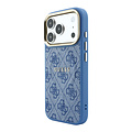 Guess Guess iPhone 18 Pro/iPhone 17 Pro Hartschalenhülle MagSafe PU 4G-Prägung Klassisches Logo - Blau