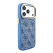 Guess Guess iPhone 18 Pro Max Back cover coque - HC Magsafe EMBossed 4G PU With Classic - Bleu
