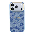 Guess Guess iPhone 18 Pro Max/iPhone 17 Pro Max Hartschalenhülle MagSafe PU 4G-Prägung Klassisches Logo - Blau