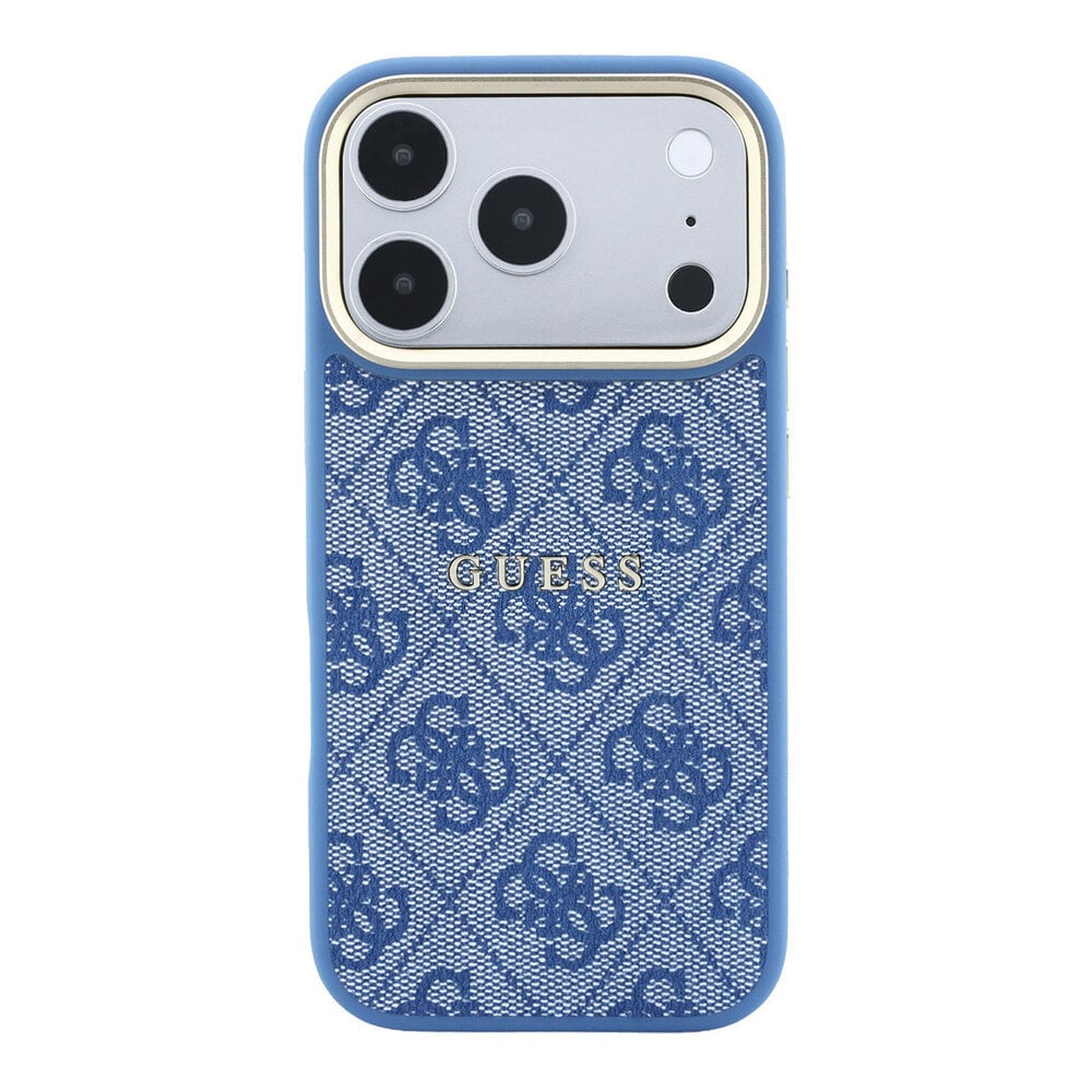 Guess Guess iPhone 18 Pro Max Backcover hoesje - HC Magsafe EMBossed 4G PU With Classic - Blauw Guess Guess iPhone 18 Pro Max Backcover hoesje - HC Magsafe EMBossed 4G PU With Classic - Blauw