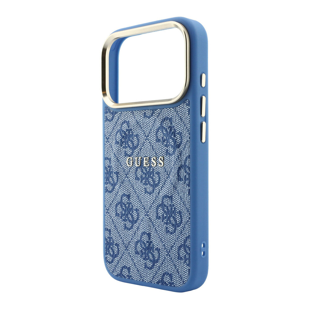 Guess Guess iPhone 18 Pro Max Back cover case - HC Magsafe EMBossed 4G PU With Classic - Blue Guess Guess iPhone 18 Pro Max Back cover case - HC Magsafe EMBossed 4G PU With Classic - Blue
