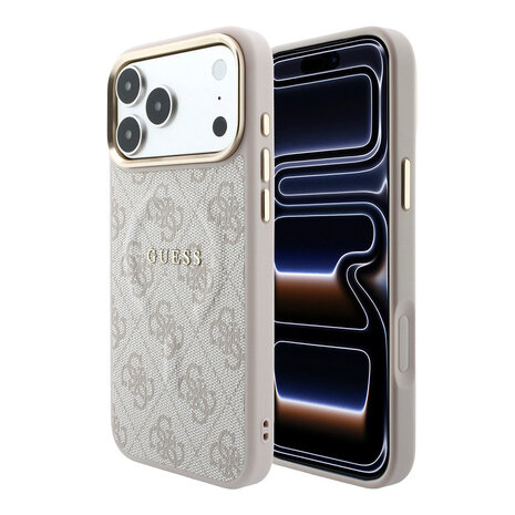 Guess Guess iPhone 18 Pro Max Back cover case - HC Magsafe EMBossed 4G PU With Classic - Pink Guess Guess iPhone 18 Pro Max Back cover case - HC Magsafe EMBossed 4G PU With Classic - Pink