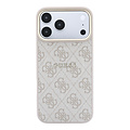 Guess Guess iPhone 18 Pro Max/iPhone 17 Pro Max Hartschalenhülle MagSafe PU 4G-Prägung Klassisches Logo - Rosa