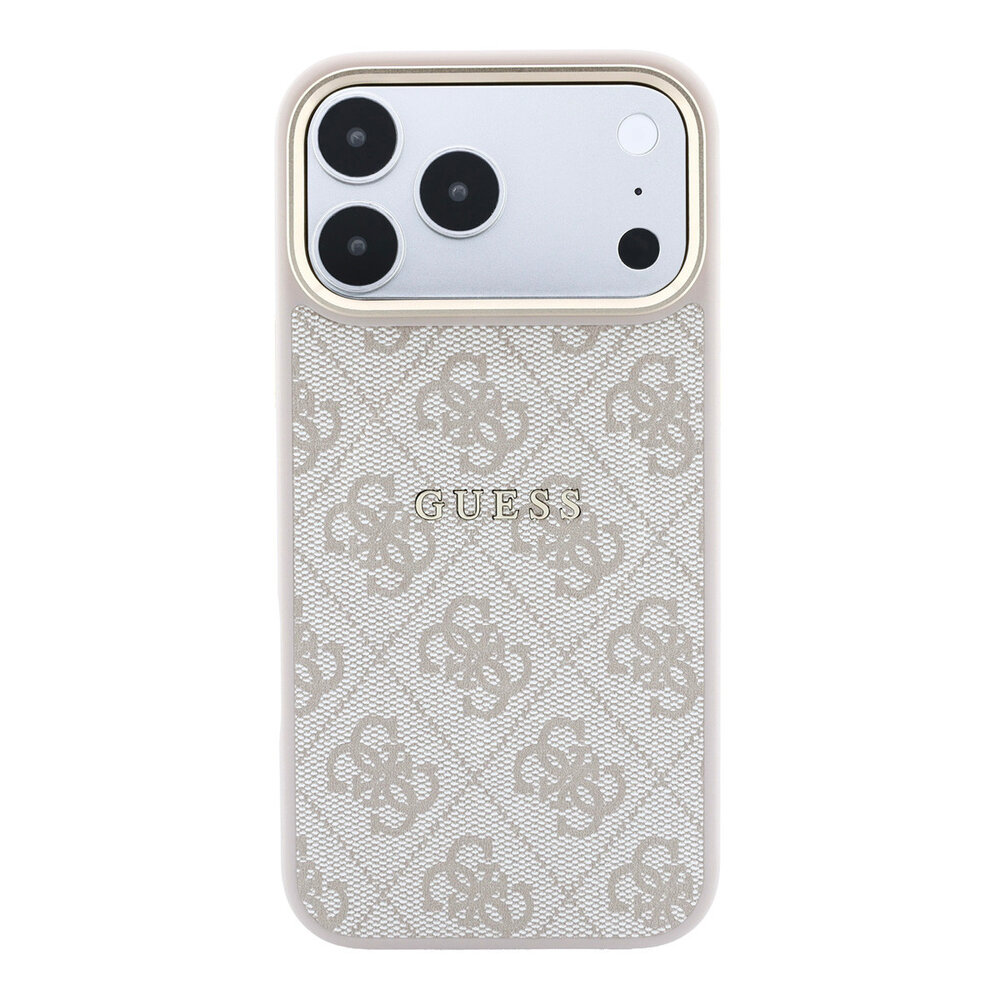 Guess Guess iPhone 18 Pro Max Back-Cover hul - HC Magsafe EMBossed 4G PU With Classic - Rosa