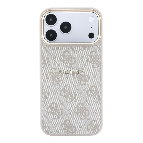 Guess Guess iPhone 18 Pro Max/iPhone 17 Pro Max Hartschalenhülle MagSafe PU 4G-Prägung Klassisches Logo - Rosa