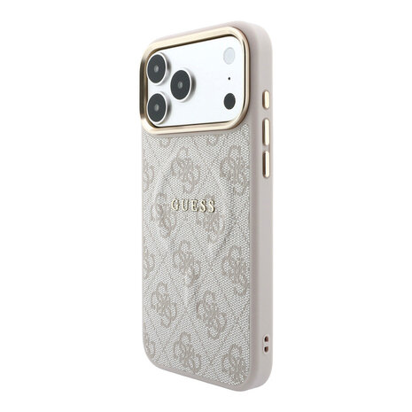 Guess Guess iPhone 18 Pro Max Back cover case - HC Magsafe EMBossed 4G PU With Classic - Pink Guess Guess iPhone 18 Pro Max Back cover case - HC Magsafe EMBossed 4G PU With Classic - Pink