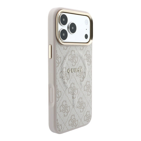 Guess Guess iPhone 18 Pro Max Back-Cover hul - HC Magsafe EMBossed 4G PU With Classic - Rosa