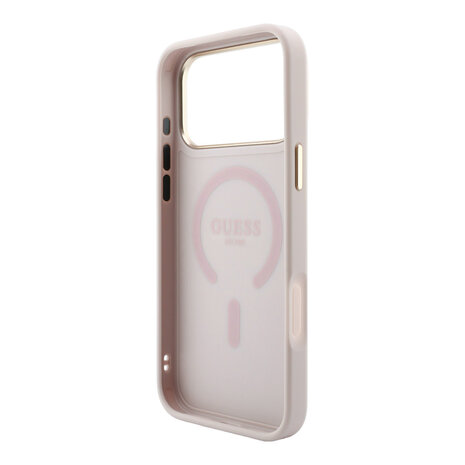 Guess Guess iPhone 18 Pro Max Back cover case - HC Magsafe EMBossed 4G PU With Classic - Pink Guess Guess iPhone 18 Pro Max Back cover case - HC Magsafe EMBossed 4G PU With Classic - Pink