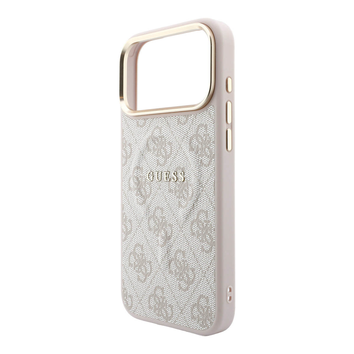 Guess Guess iPhone 18 Pro Max Backcover hoesje - HC Magsafe EMBossed 4G PU With Classic - Roze, foto 6 van 6