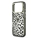 Guess Guess iPhone 18 Pro Back cover case - HC Magsafe IML Leopard Glitter Triangle Logo - Black Guess Guess iPhone 18 Pro Back cover case - HC Magsafe IML Leopard Glitter Triangle Logo - Black