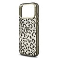 Guess Guess iPhone 18 Pro Max/iPhone 17 Pro Max Hartschalenhülle MagSafe IML Leopardenmuster Glitzer Dreieckiges Logo - Schwarz