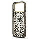 Guess Guess iPhone 18 Pro Max Back-Cover hul - HC Magsafe IML Leopard Glitter Triangle Logo - Schwarz