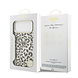 Guess Guess iPhone 18 Pro Max Back-Cover hul - HC Magsafe IML Leopard Glitter Triangle Logo - Schwarz