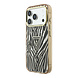 Guess Guess iPhone 18 Pro Max Back-Cover hul - HC Magsafe IML Zebra Glitter Triangle Logo - Gold