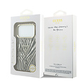 Guess Guess iPhone 18 Pro Max/iPhone 17 Pro Max Hartschalenhülle MagSafe IML Zebramuster Glitzer Dreieckiges Logo - Gold
