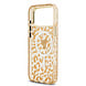 Guess Guess iPhone 18 Pro Back cover coque - HC Magsafe IML Leopard Glitter Triangle - Marron Guess Guess iPhone 18 Pro Back cover coque - HC Magsafe IML Leopard Glitter Triangle - Marron