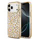 Guess Guess iPhone 18 Pro Max Back-Cover hul - HC Magsafe IML Leopard Glitter Triangle - Braun