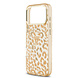 Guess Guess iPhone 18 Pro Max Backcover hoesje - HC Magsafe IML Leopard Glitter Triangle - Bruin Guess Guess iPhone 18 Pro Max Backcover hoesje - HC Magsafe IML Leopard Glitter Triangle - Bruin