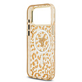 Guess Guess iPhone 18 Pro Max/iPhone 17 Pro Max Hartschalenhülle MagSafe IML Leopardenmuster Glitzer Dreieck - Braun
