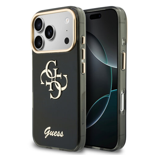 Guess Guess iPhone 18 Pro/iPhone 17 Pro Hard Case IML 4G Metal Script Logo - Black