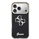 Guess Guess iPhone 18 Pro Back-Cover hul - HC IML 4G Script Metal - Schwarz