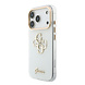 Guess Guess iPhone 18 Pro Max Back-Cover hul - HC IML 4G Script Metal - Weiß Guess Guess iPhone 18 Pro Max Back-Cover hul - HC IML 4G Script Metal - Weiß