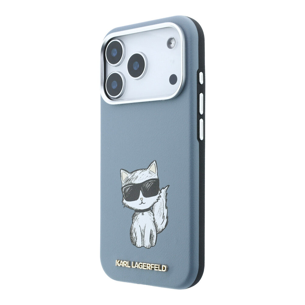 Karl Lagerfeld Karl Lagerfeld iPhone 18 Pro Back-Cover hul - HC Magsafe SW Smooth PU Choupette Sketch - Hellblau Karl Lagerfeld Karl Lagerfeld iPhone 18 Pro Back-Cover hul - HC Magsafe SW Smooth PU Choupette Sketch - Hellblau