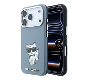 Karl Lagerfeld Karl Lagerfeld iPhone 18 Pro Back-Cover hul - HC Magsafe SW Smooth PU Choupette Sketch - Hellblau Karl Lagerfeld Karl Lagerfeld iPhone 18 Pro Back-Cover hul - HC Magsafe SW Smooth PU Choupette Sketch - Hellblau