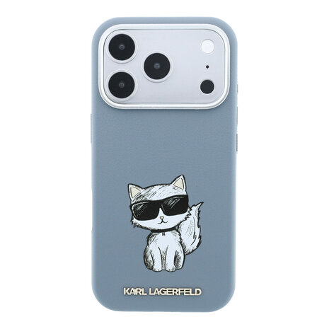 Karl Lagerfeld Karl Lagerfeld iPhone 18 Pro Back-Cover hul - HC Magsafe SW Smooth PU Choupette Sketch - Hellblau Karl Lagerfeld Karl Lagerfeld iPhone 18 Pro Back-Cover hul - HC Magsafe SW Smooth PU Choupette Sketch - Hellblau