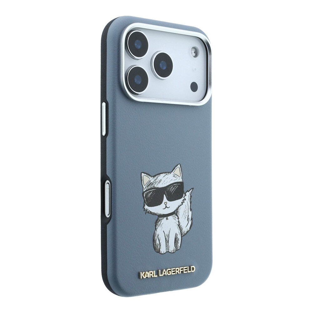 Karl Lagerfeld Karl Lagerfeld iPhone 18 Pro Back-Cover hul - HC Magsafe SW Smooth PU Choupette Sketch - Hellblau Karl Lagerfeld Karl Lagerfeld iPhone 18 Pro Back-Cover hul - HC Magsafe SW Smooth PU Choupette Sketch - Hellblau