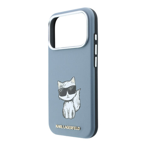 Karl Lagerfeld Karl Lagerfeld iPhone 18 Pro Back-Cover hul - HC Magsafe SW Smooth PU Choupette Sketch - Hellblau Karl Lagerfeld Karl Lagerfeld iPhone 18 Pro Back-Cover hul - HC Magsafe SW Smooth PU Choupette Sketch - Hellblau