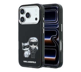 Karl Lagerfeld Karl Lagerfeld iPhone 18 Pro Back-Cover hul - HC Magsafe IML KC Bodies Sketch Print - Schwarz