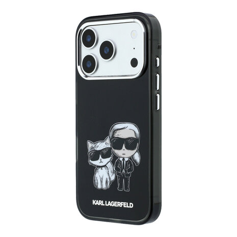 Karl Lagerfeld Karl Lagerfeld iPhone 18 Pro Back-Cover hul - HC Magsafe IML KC Bodies Sketch Print - Schwarz