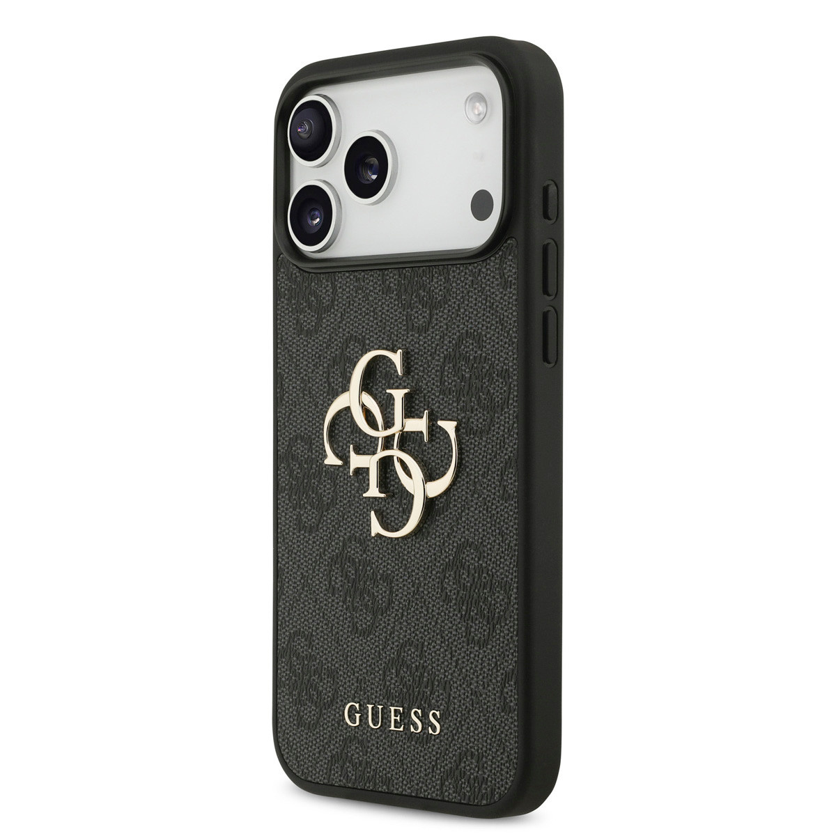 Guess Guess iPhone 18 Pro Max Backcover hoesje - HC 4G PU Big Logo - Zwart, foto 2 van 6
