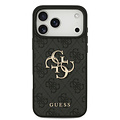 Guess Guess iPhone 18 Pro Max/iPhone 17 Pro Max Hartschalenhülle PU 4G Großes Logo - Schwarz