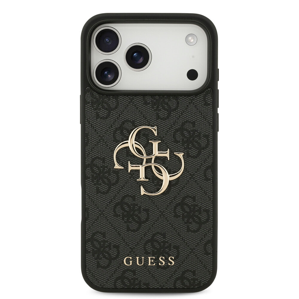 Guess Guess iPhone 18 Pro Max Back cover case - HC 4G PU Big Logo - Black Guess Guess iPhone 18 Pro Max Back cover case - HC 4G PU Big Logo - Black