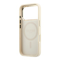 Guess Guess iPhone 18 Pro Max/iPhone 17 Pro Max Hartschalenhülle MagSafe Saffiano Kleines 4G-Logo Klassisches Logo - Beige