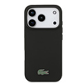 Lacoste Lacoste iPhone 18 Pro/iPhone 17 Pro Hartschalenhülle MagSafe PVC Petit Piqué Lackiertes Logo - Schwarz