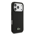 Lacoste Lacoste iPhone 18 Pro/iPhone 17 Pro Hartschalenhülle MagSafe PVC Petit Piqué Lackiertes Logo - Schwarz