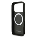 Lacoste Lacoste iPhone 18 Pro/iPhone 17 Pro Hartschalenhülle MagSafe PVC Petit Piqué Lackiertes Logo - Schwarz