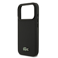 Lacoste Lacoste iPhone 18 Pro/iPhone 17 Pro Hartschalenhülle MagSafe PVC Petit Piqué Lackiertes Logo - Schwarz